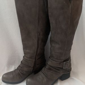 Carlos Santana Candace tall boots putty/brown